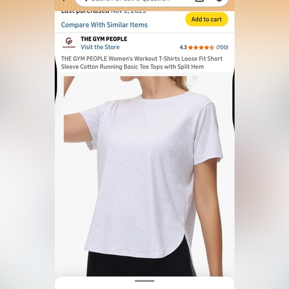 3 The gym people women’s workout t shirt with split hem - Picture 8 of 9